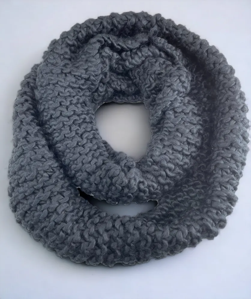 Scarf For Women Solid Knitted Oversize Infinity Circle Loop Scarf Neckwarmer