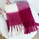 Scarf Women's Super Soft Warm Red/Pink/White Rtrpws