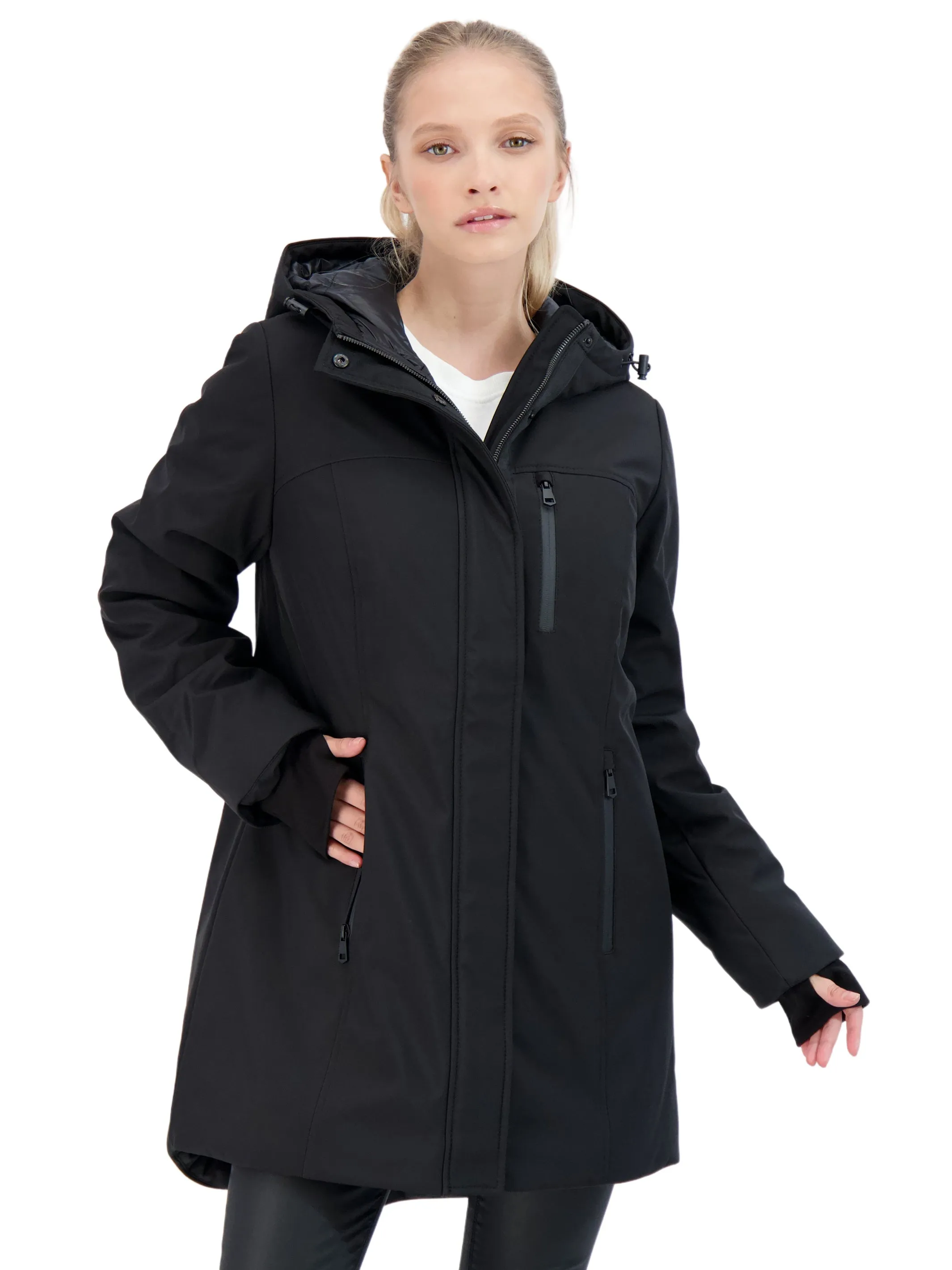 Sebby Collection Women's Heavyweight Softshell Parka