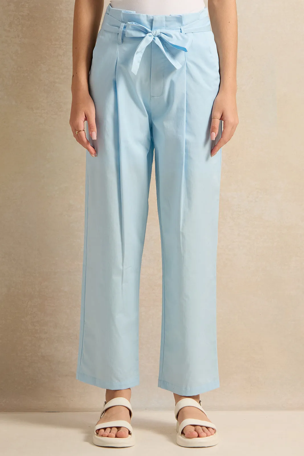 Senior Girls Blue Wide Leg Trousers