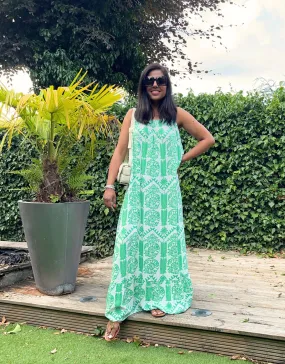 Serafina Scoop Back Maxi Dress Jade