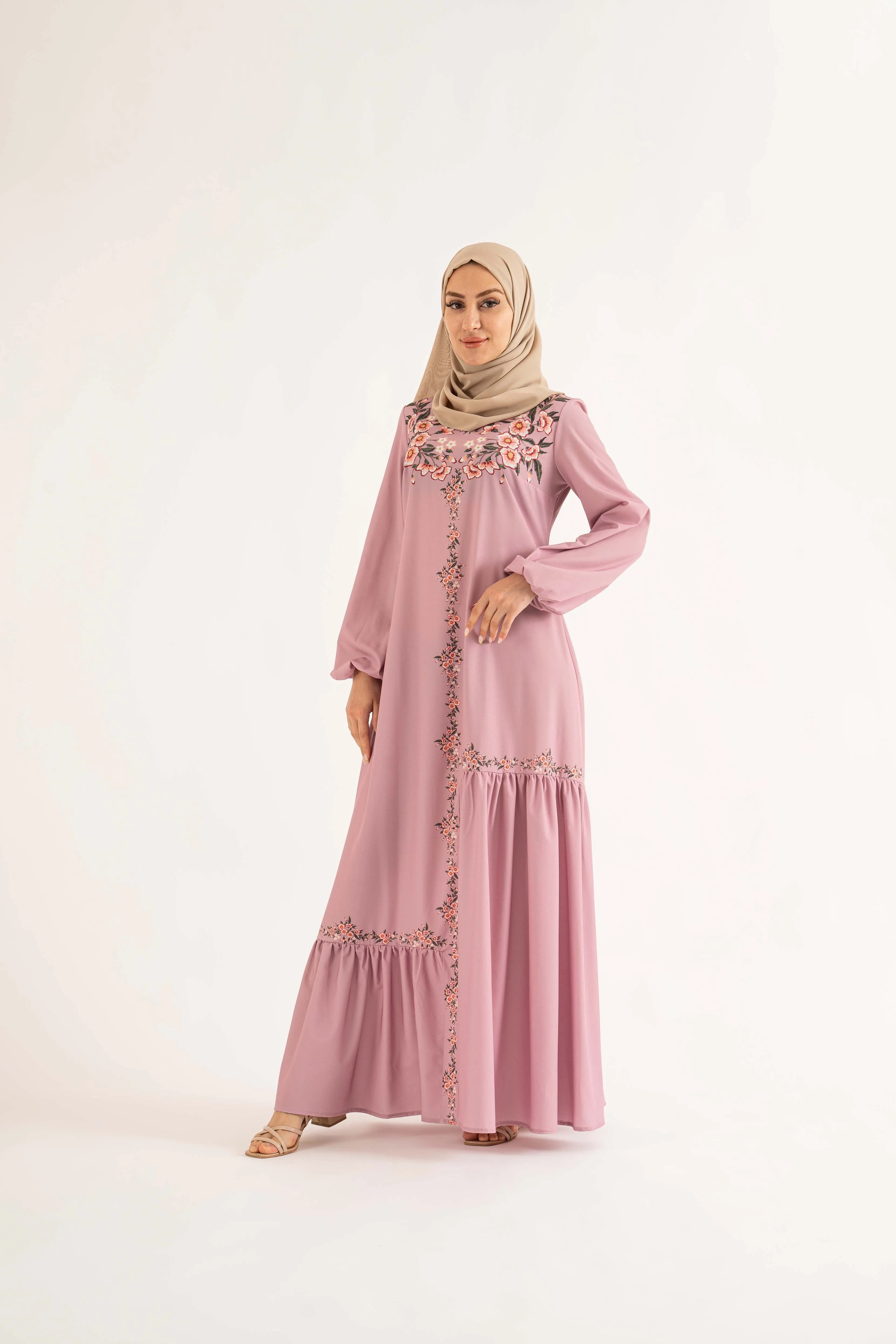 Shereen Maxi Dress - Dusty Rose