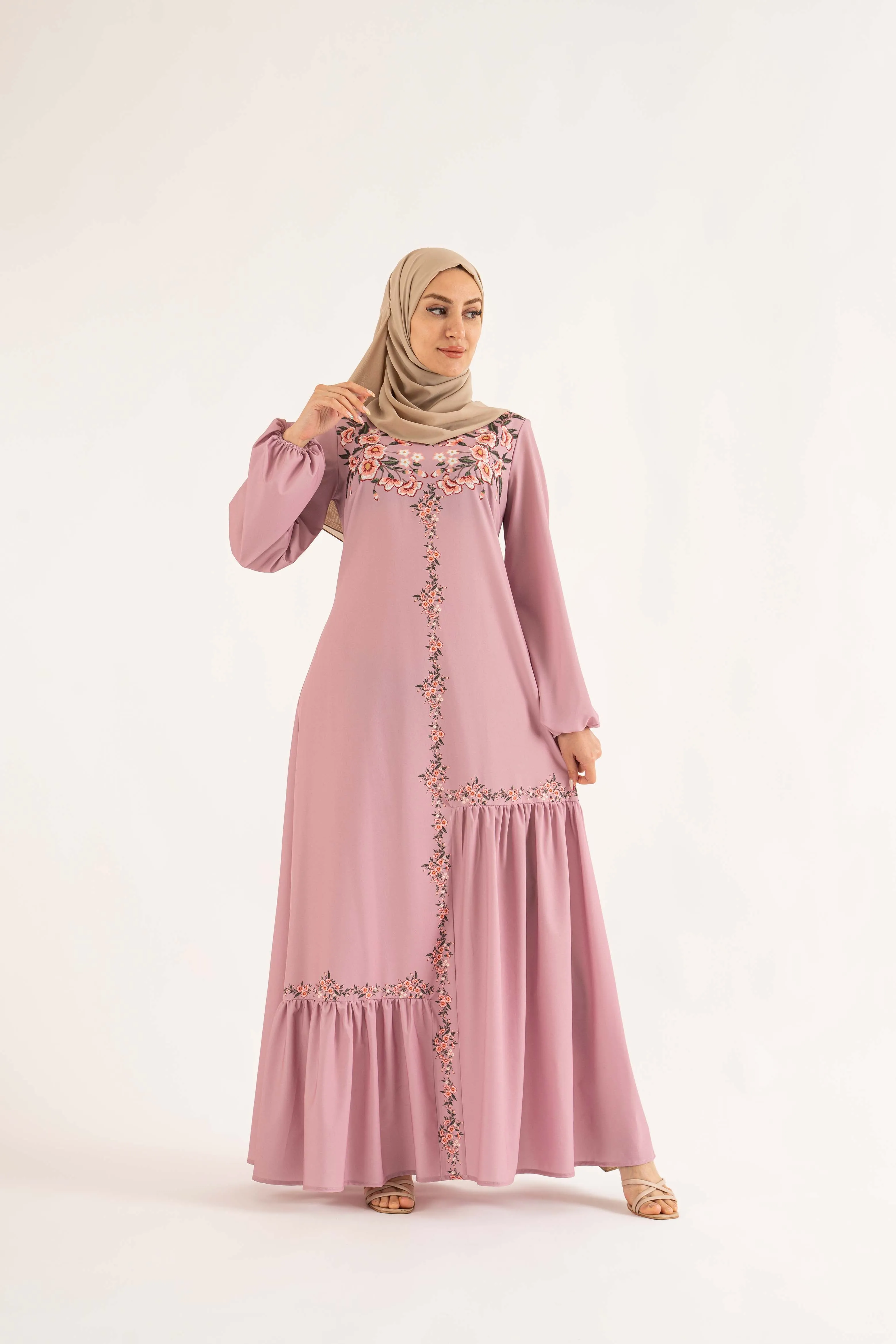 Shereen Maxi Dress - Dusty Rose