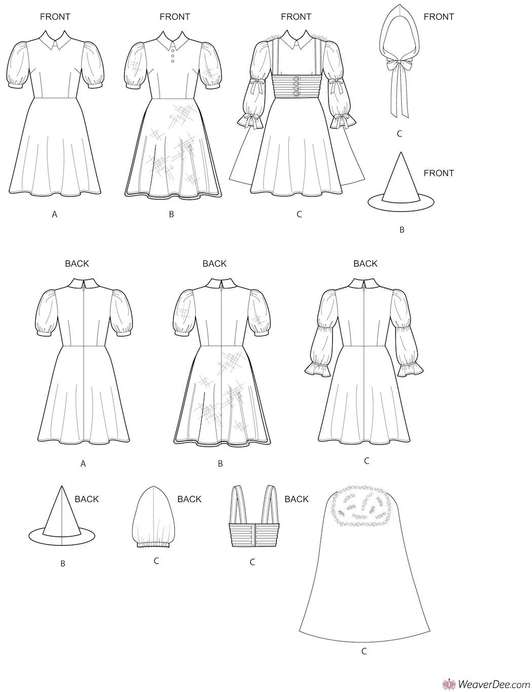 Simplicity Pattern S9006 Misses' Halloween Costumes