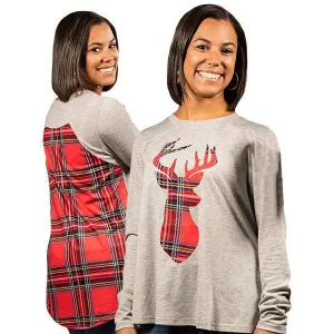 Simply Southern | Tunic ~ Plaid Reindeer