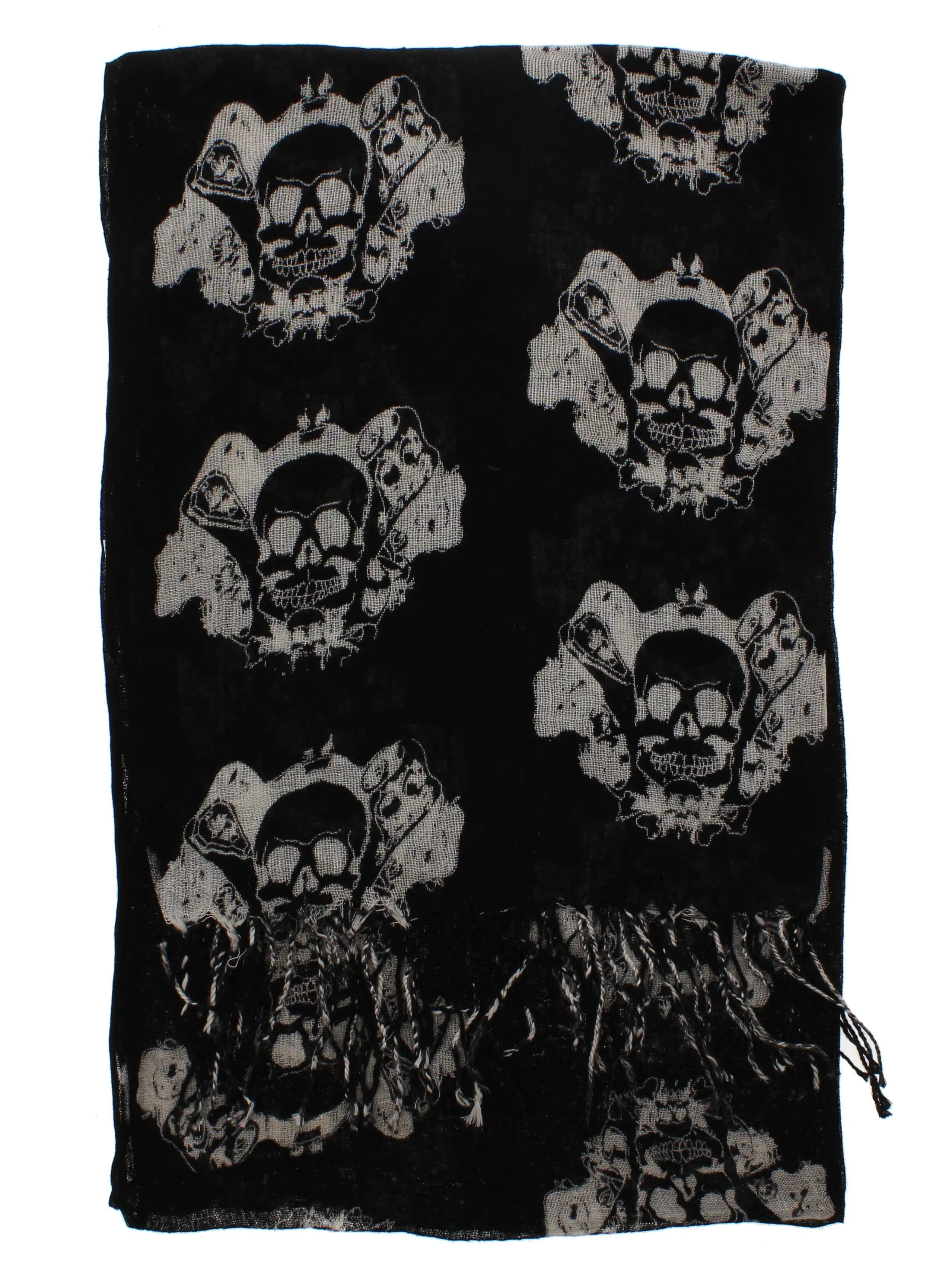 Skull & Scrolls Print Scarf