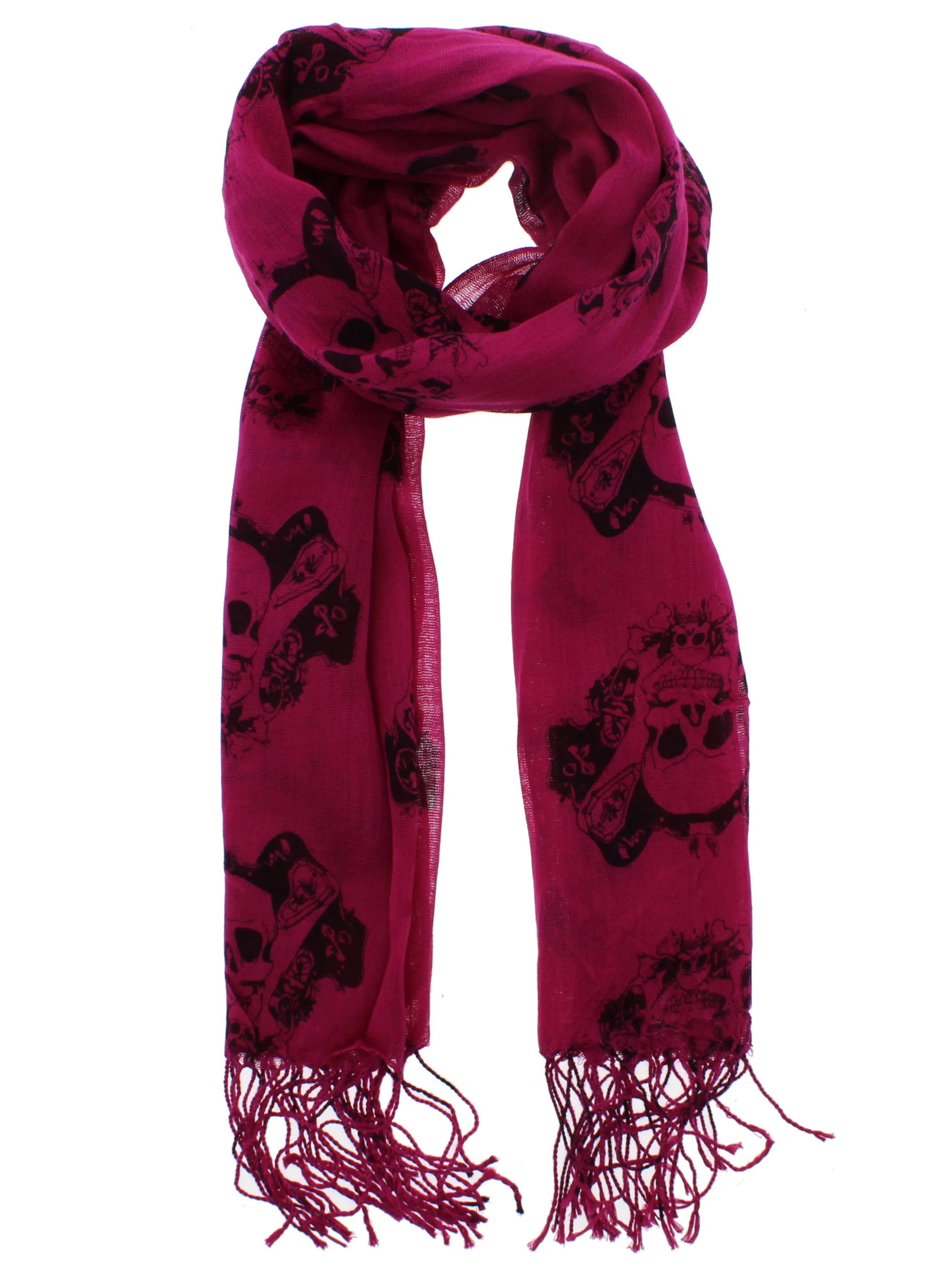 Skull & Scrolls Print Scarf