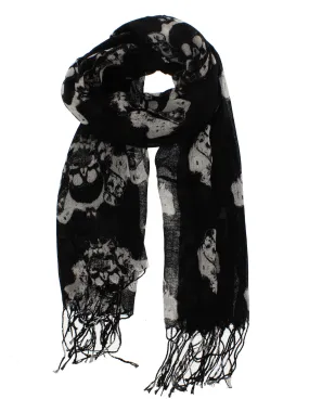 Skull & Scrolls Print Scarf