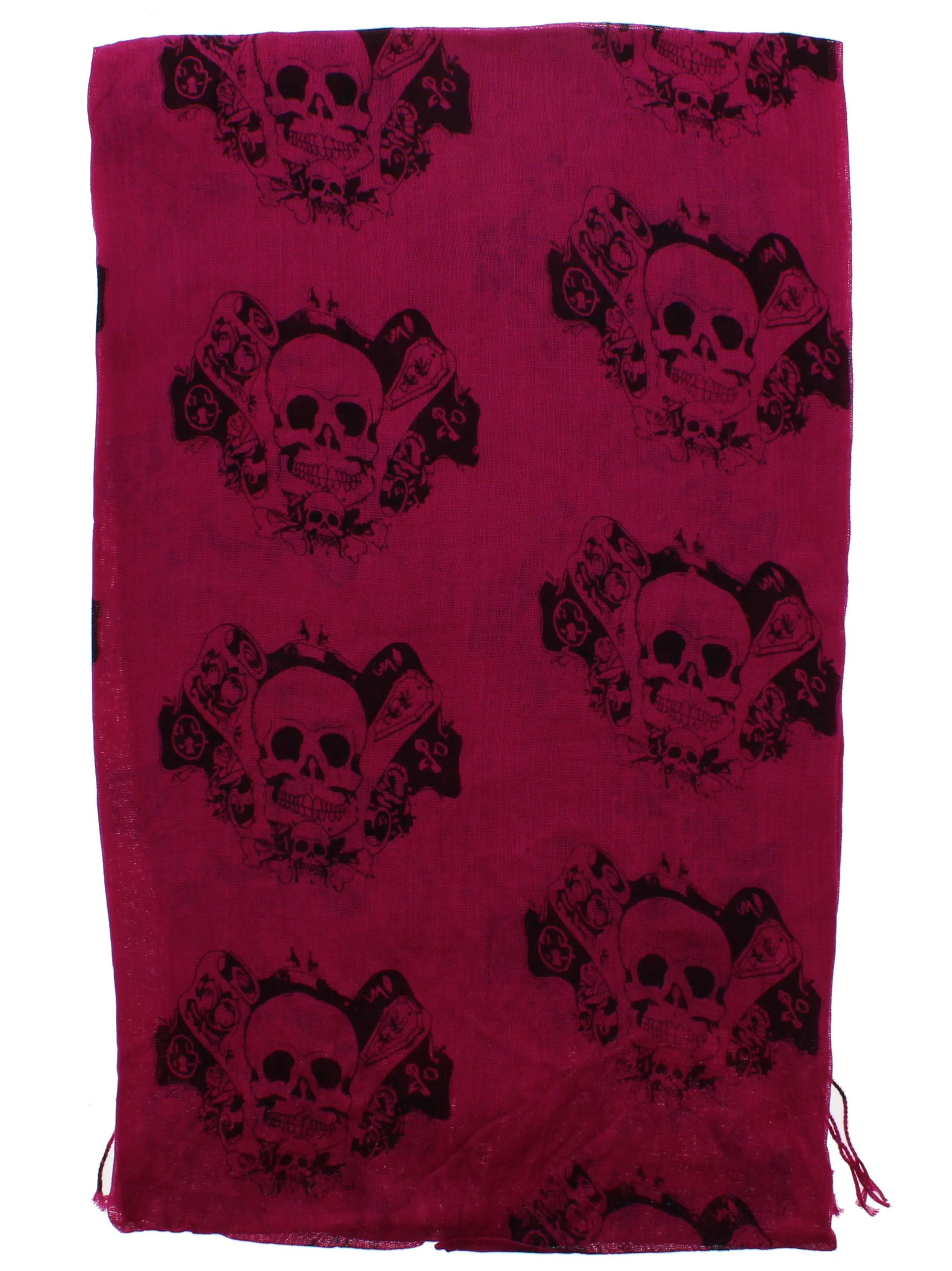 Skull & Scrolls Print Scarf