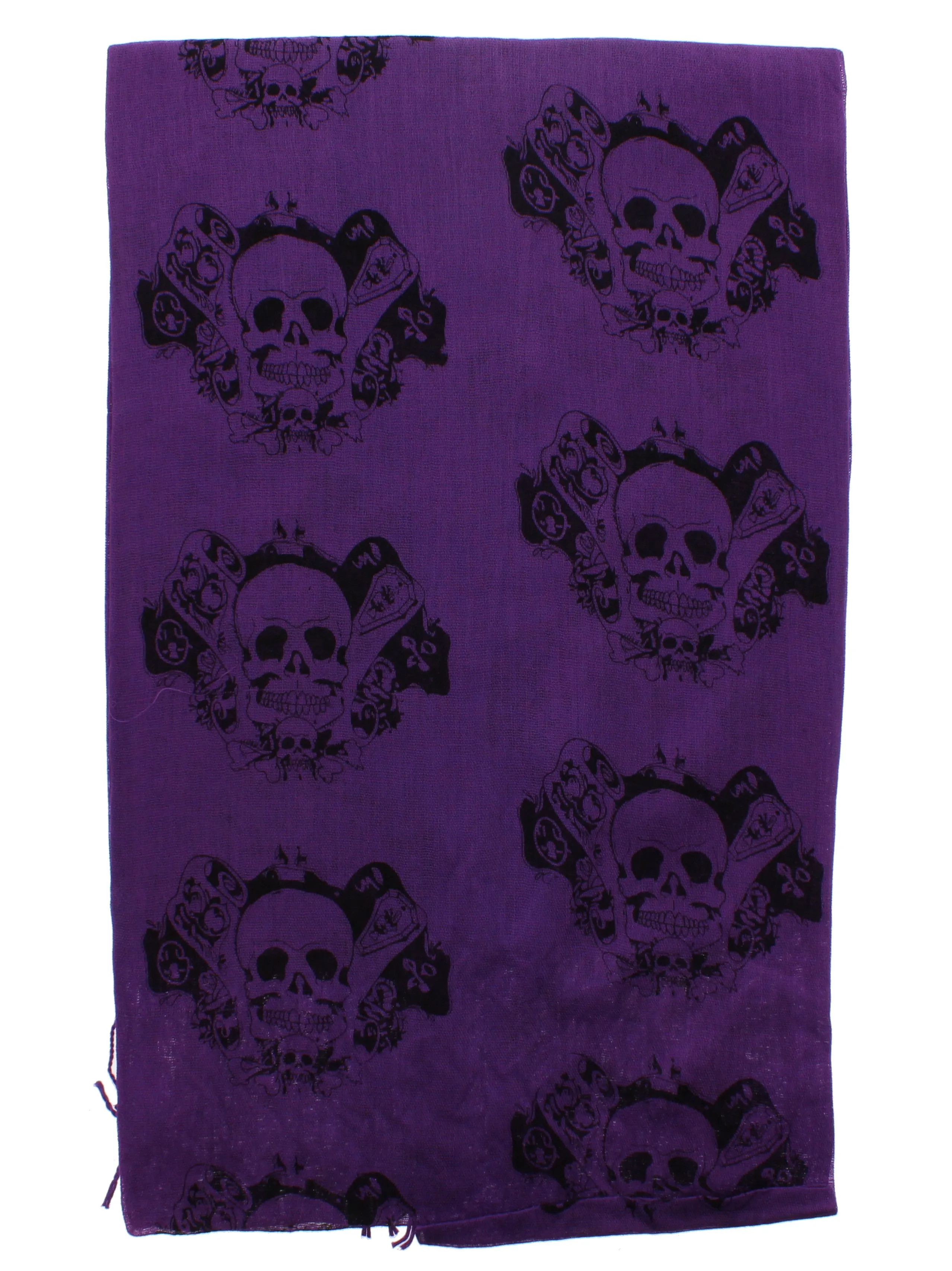 Skull & Scrolls Print Scarf