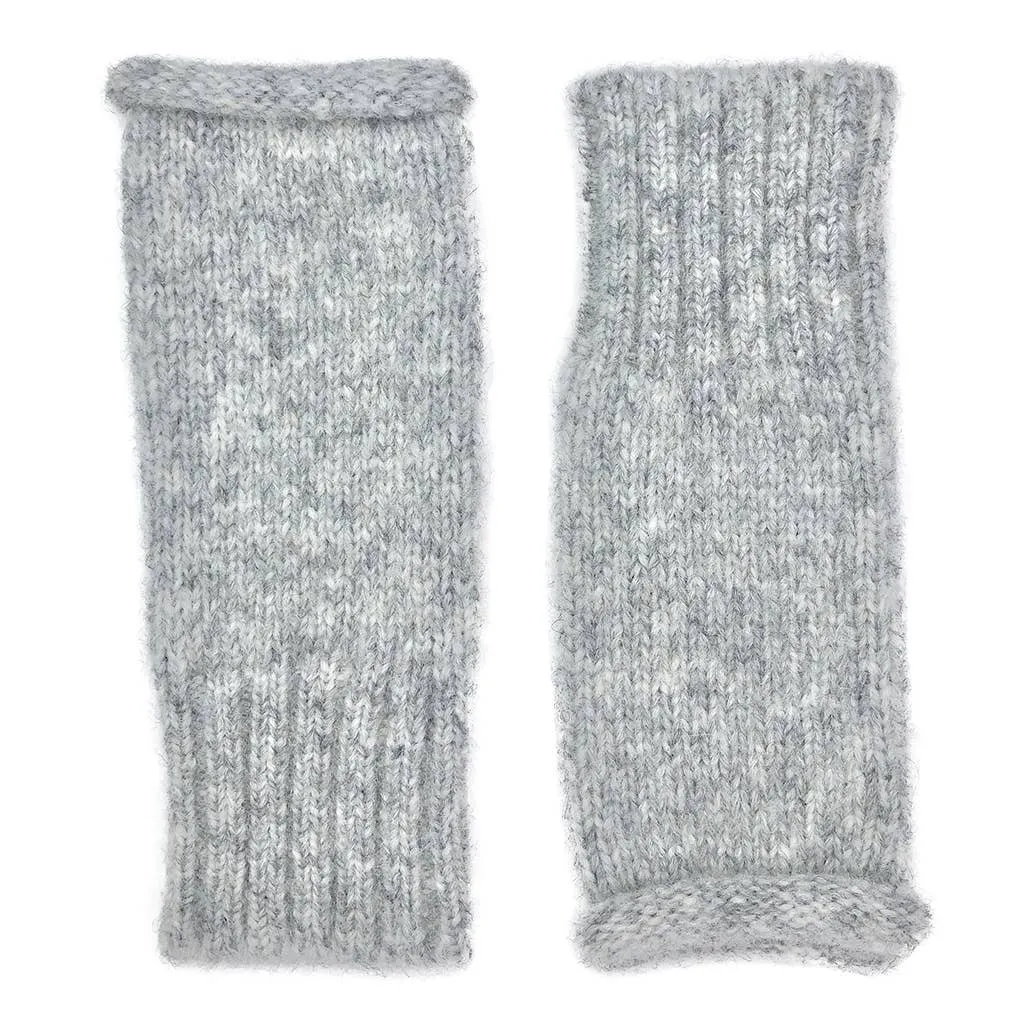 SLATE   SALT - Gray Essential Alpaca Gloves