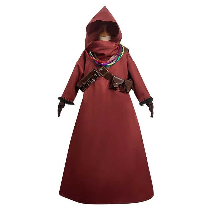 Star Wars The Mandalorian Jawa Cosplay Costume Kids Cape Outfit Halloween Party Suit