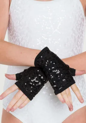 Studio 7 Sequin Fingerless Gloves Acc05