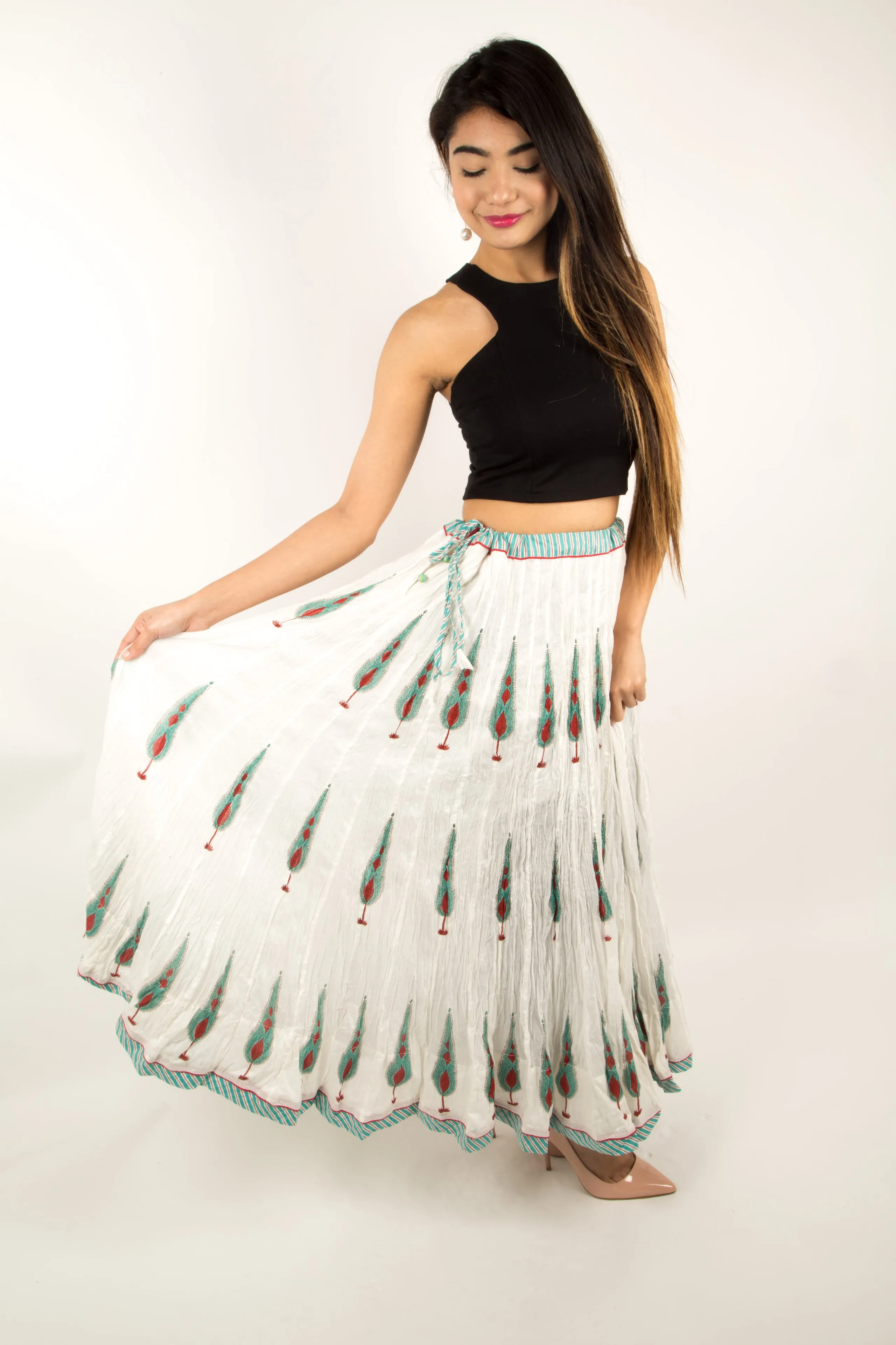 Swing Skirt-Mughal Oasis