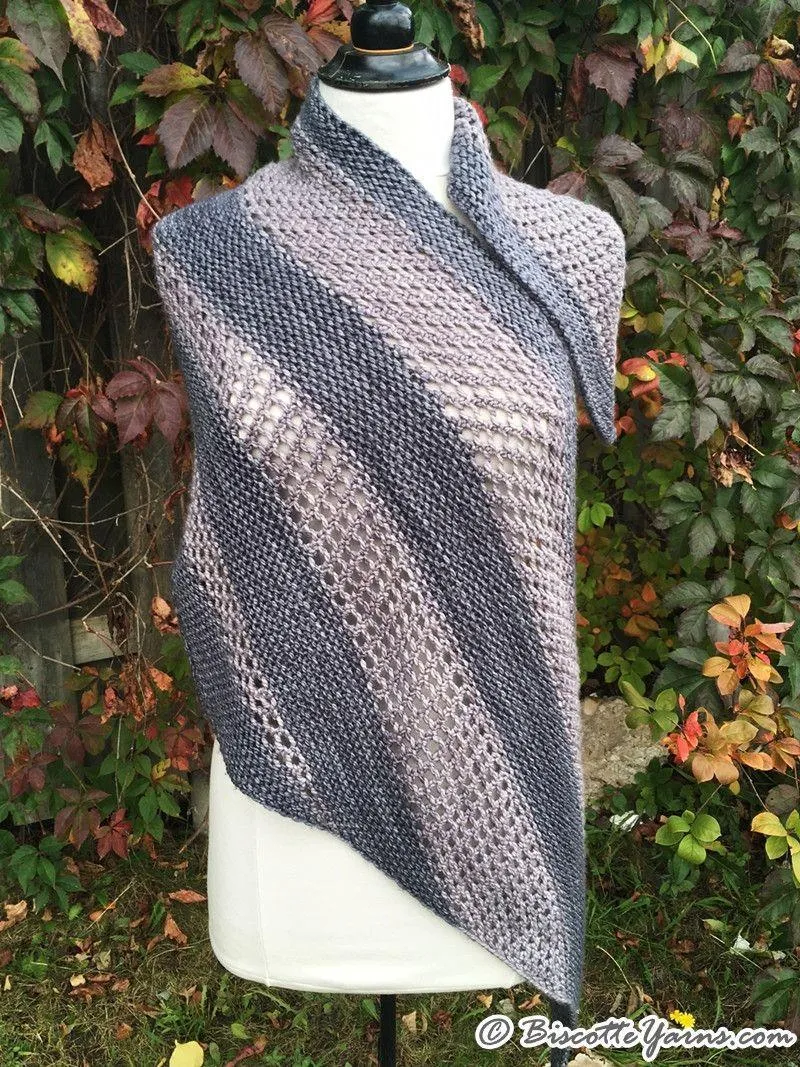 The "Biscornu" Shawl | Knitting Pattern