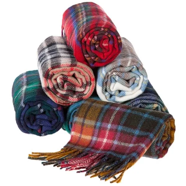 Thomson Camel Modern Lambswool Scarf