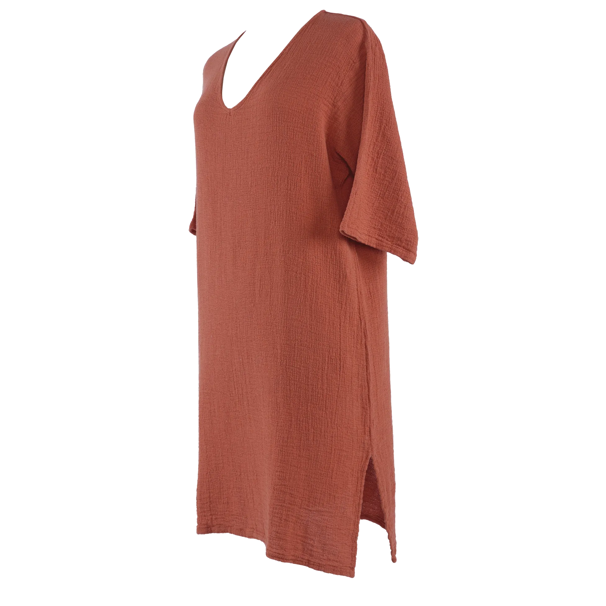 Tilos V Neck Tunic Kaftan