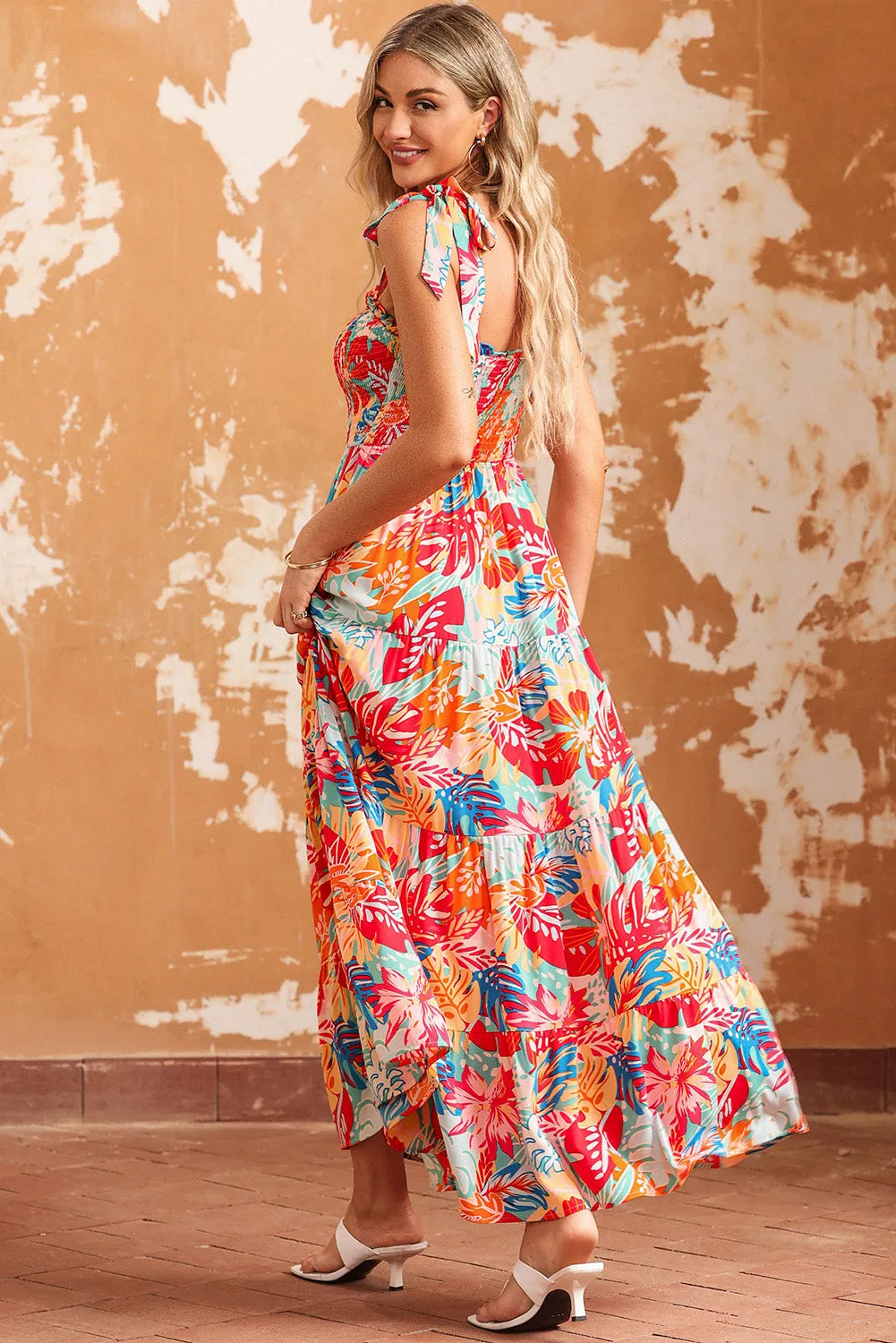 Tropical Holiday Vacation Beach Maxi Dress