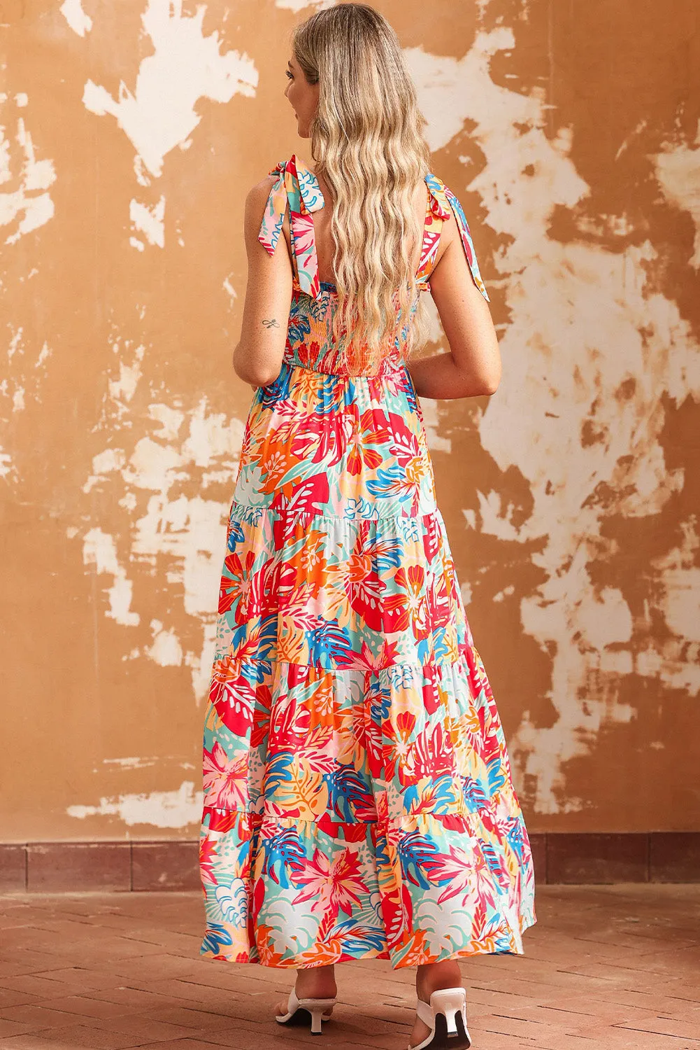 Tropical Holiday Vacation Beach Maxi Dress