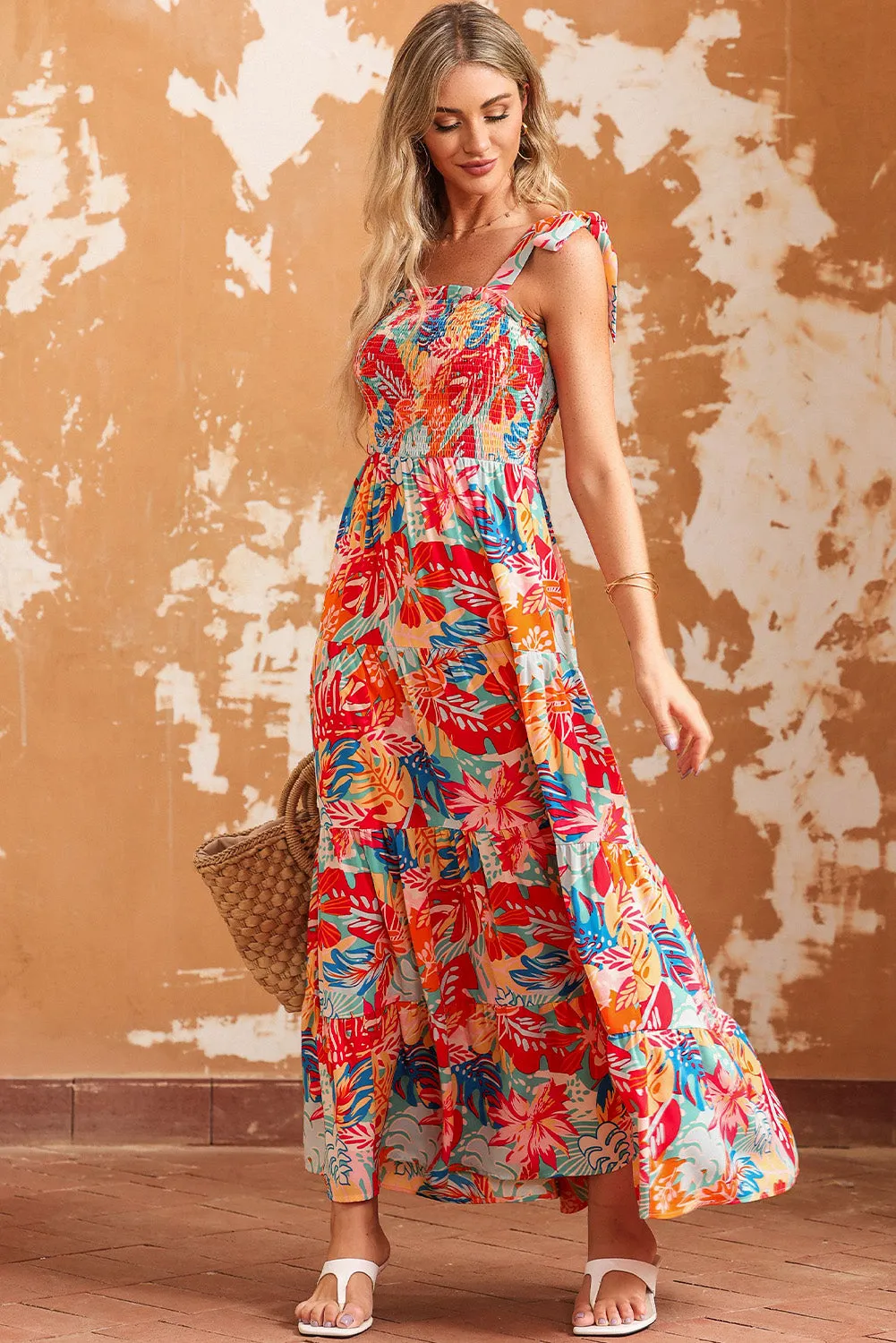 Tropical Holiday Vacation Beach Maxi Dress