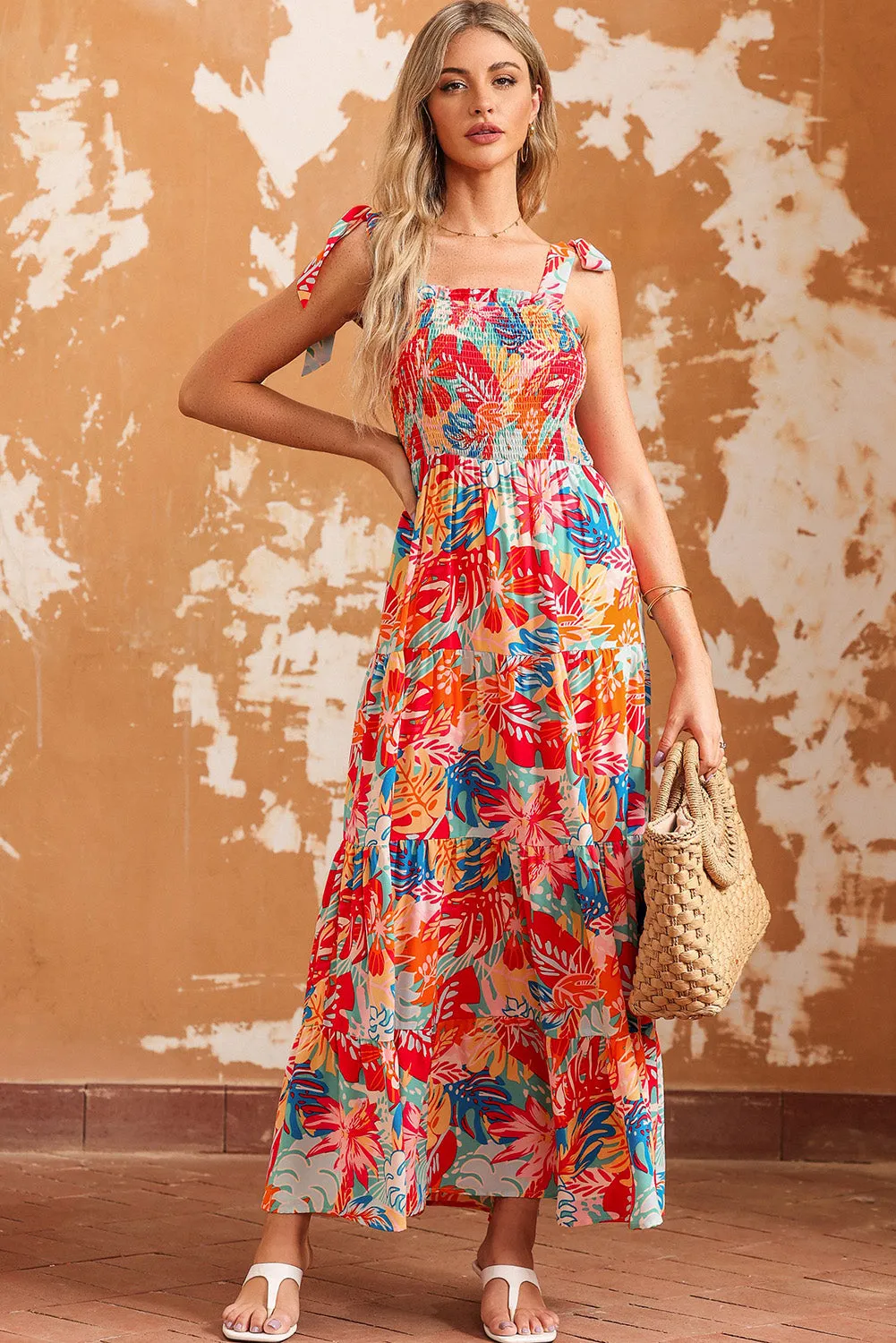 Tropical Holiday Vacation Beach Maxi Dress