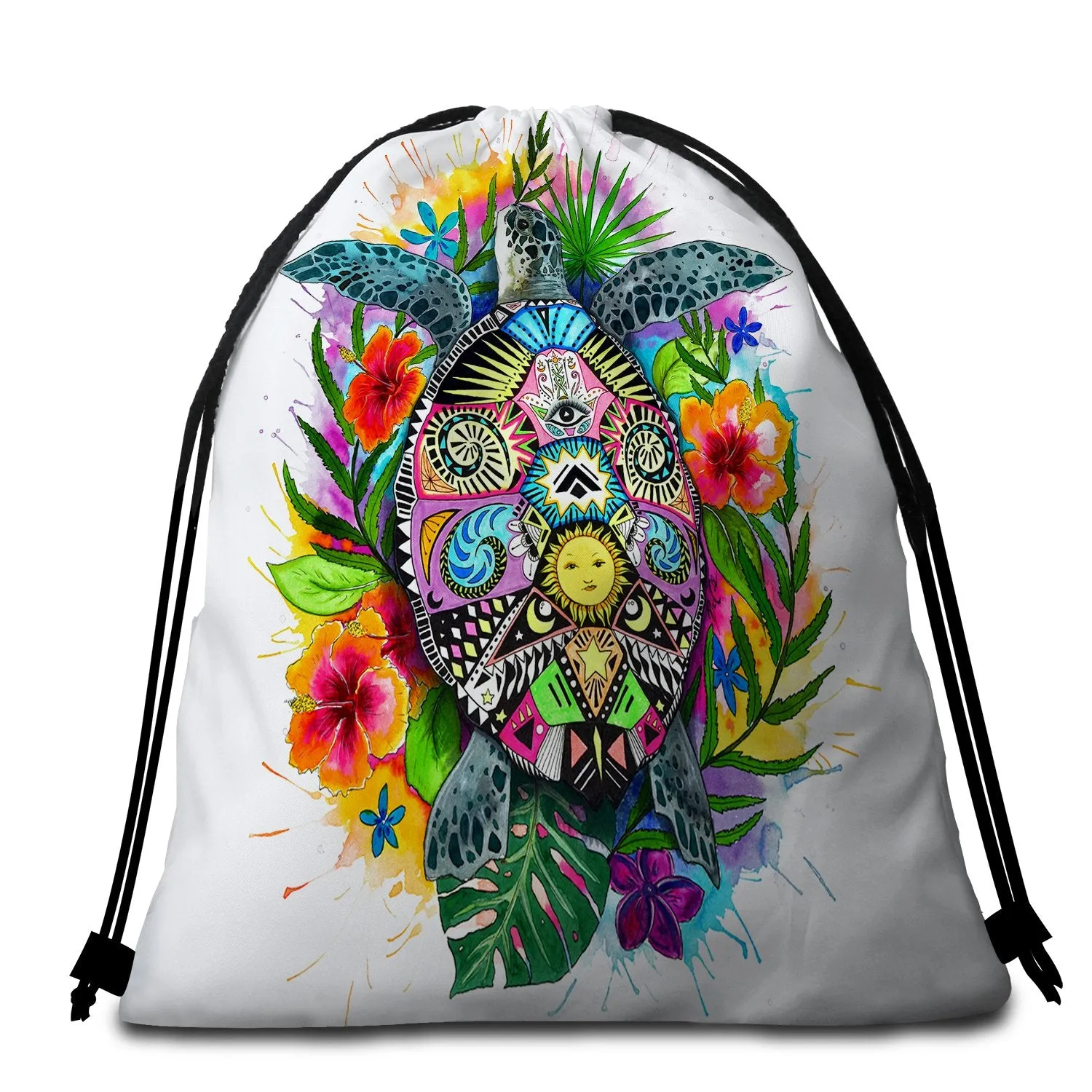 Turtle Mystic Towel   Backpack