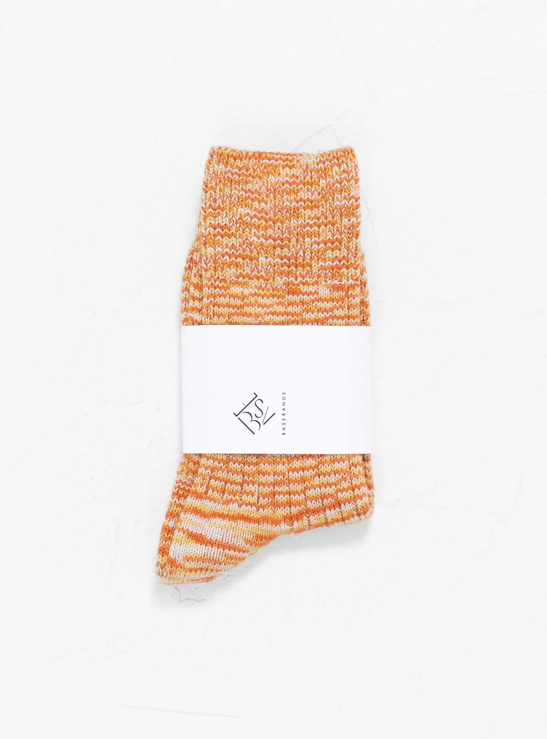 Twisted Overankle Socks Orange Multi