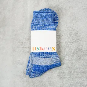 Uskees 4006 Organic Cotton Sock - Ultra Blue