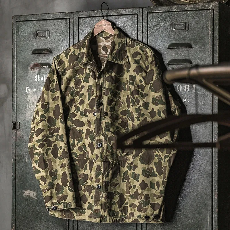 USMC P-44 Duck Hunter Camo Jacket - Vintage Military Uniform