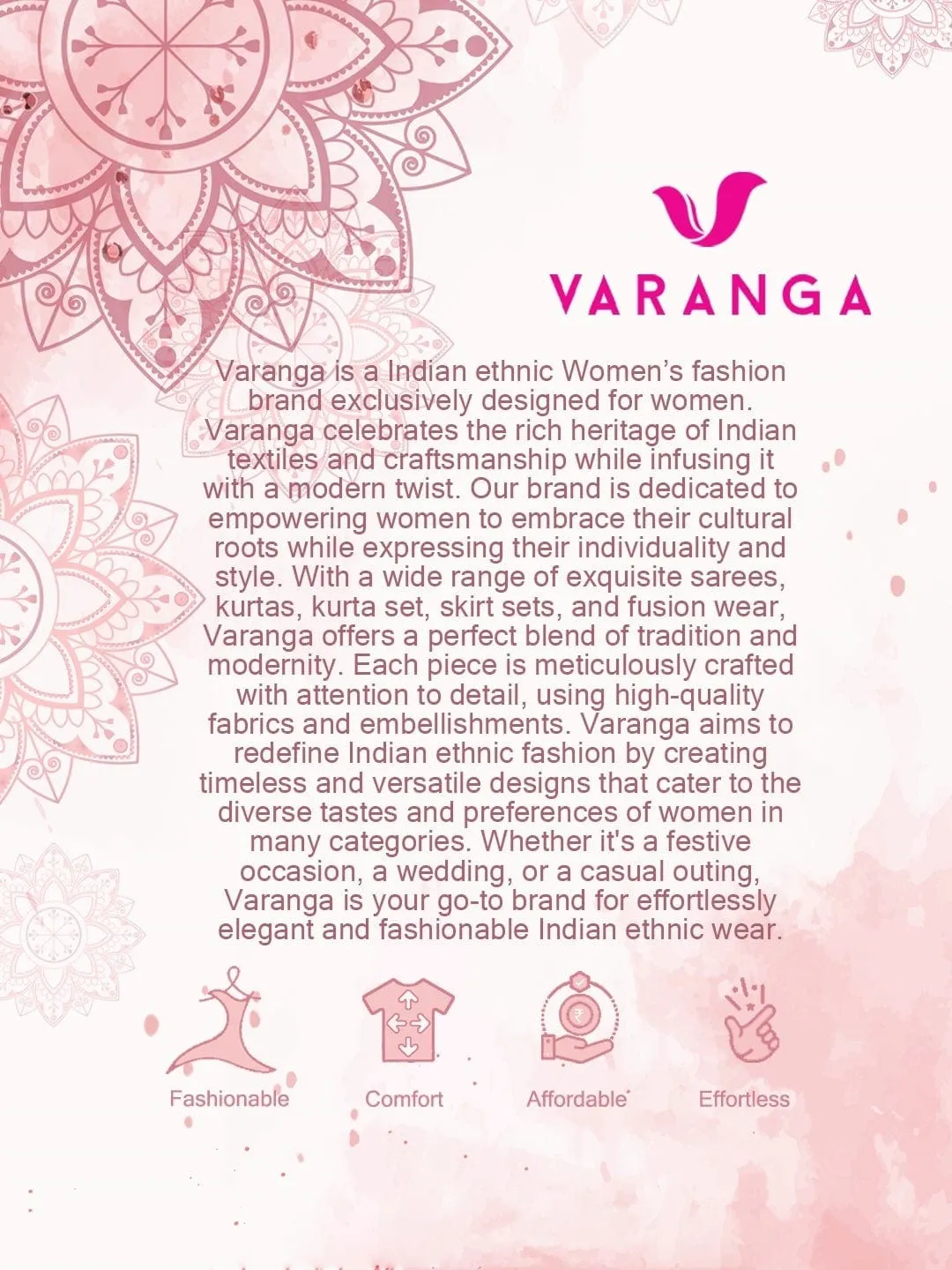 Varanga Floral Embroidered Thread Work Pure Cotton Kurta With Trousers