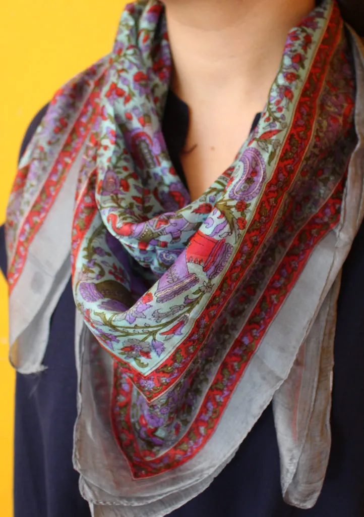 Vibrant Color Soft and Stylish Bandanas Silk Scarves, Summer Accessories