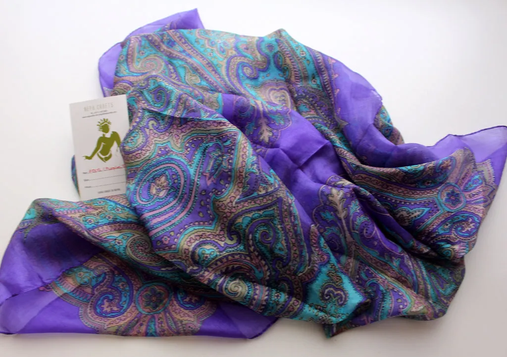 Vibrant Color Soft and Stylish Bandanas Silk Scarves, Summer Accessories