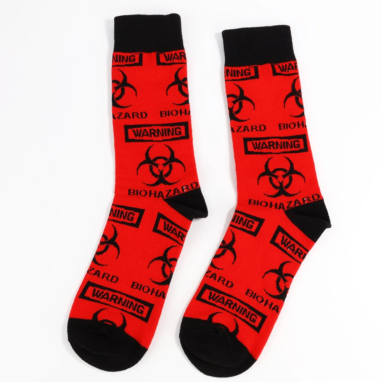 WARNING Biohazard Socks