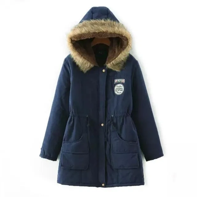 Winter Jacket Women Thick Warm Hooded Parka Mujer Cotton Padded Coat