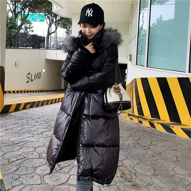 Women Winter Long Parka Space Cotton