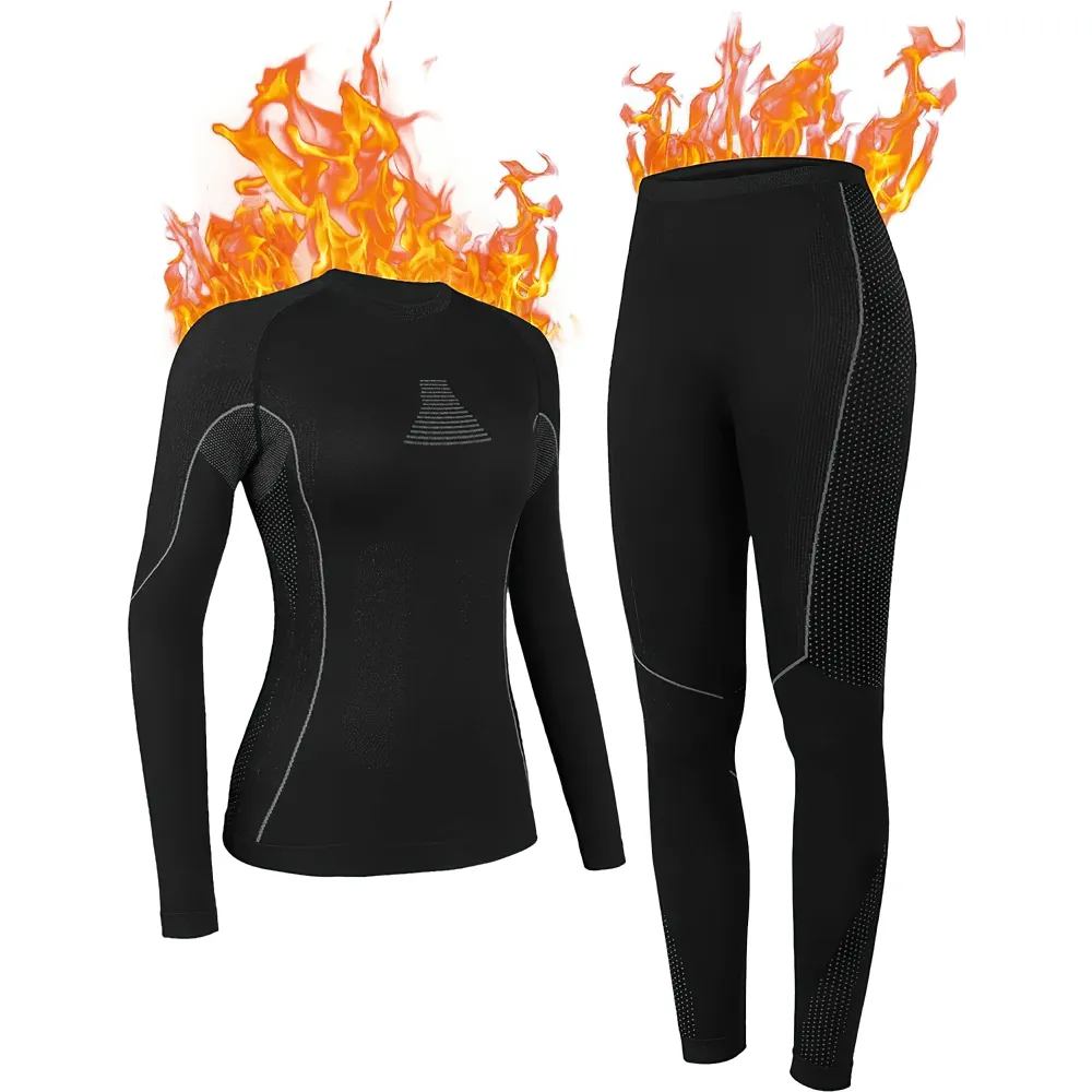 Women's Elastic Thermal Ski Base Layer Set - SF2255