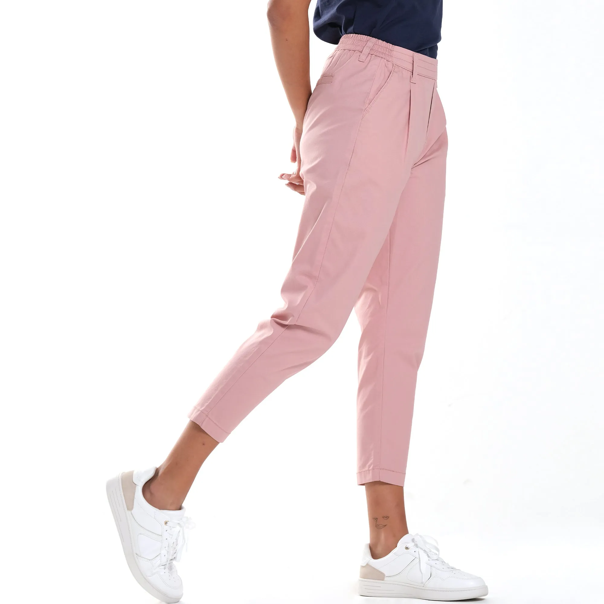 WOMENS TROUSERS IN STRETCH CANVAS